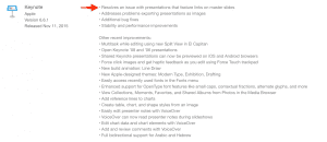 Keynote fixes issues with links in Master Slides