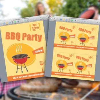BBQ Party Invite for Pages