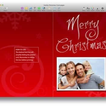 Family Christmas Card Template