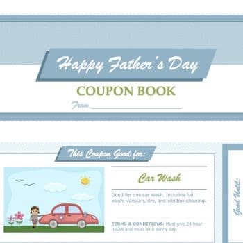 Father's Day Coupon Book for Pages