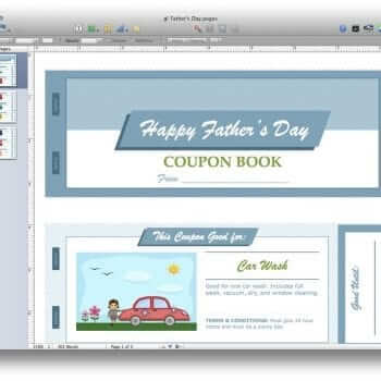 Father's Day Coupon Book for Pages