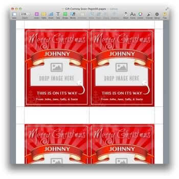 Gift On It's Way Template for Pages