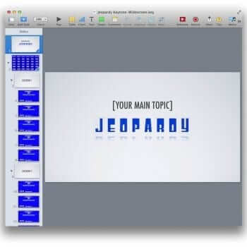 Keynote Jeopardy Template Topic Example