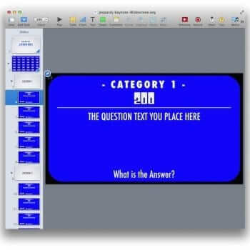 Keynote Jeopardy Template Question Example