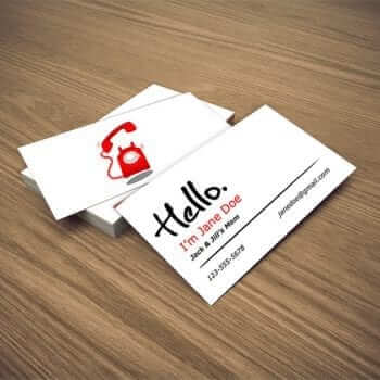 Mommy Cards Template for Pages