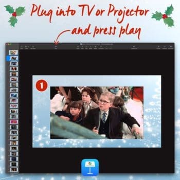 Alternative view of Name That Christmas Movie Keynote Party Game Template