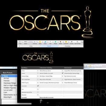 Oscar Night Party Template for Numbers