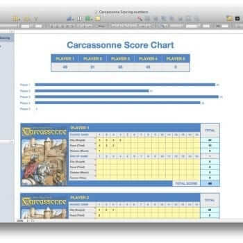 Carcassonne Scoring Template