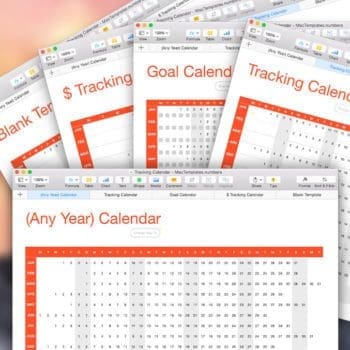 (Any Year) Calendar Tracker Template