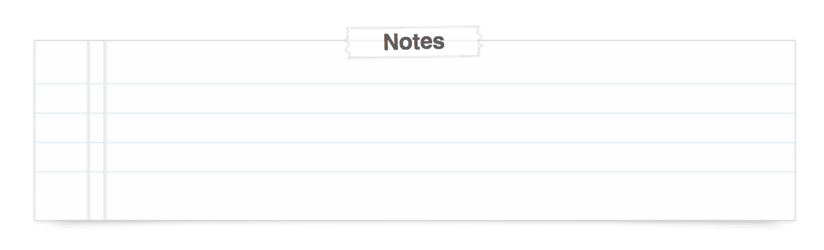 Notes Section of the To Do List