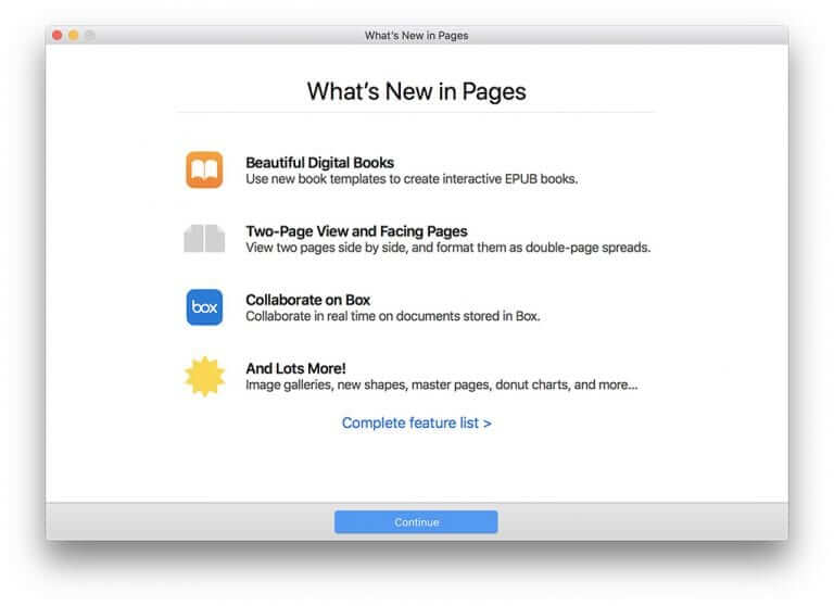 What's New in Pages July 2018